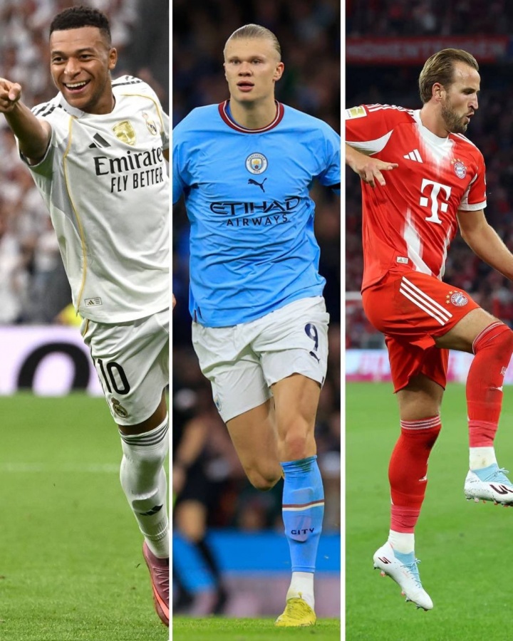 开云下载-欧洲金靴排名：姆巴佩本轮双响追平头名凯恩，哈兰德一球之差紧咬